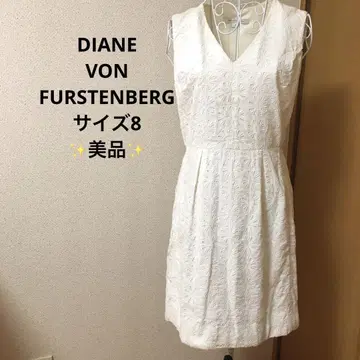DIANE VON FURSTENBERG 슬리브리스 원피스 사이즈 8