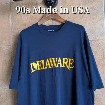 90년대 USA제 DELAWARE 티셔츠 싱글 스티치 L