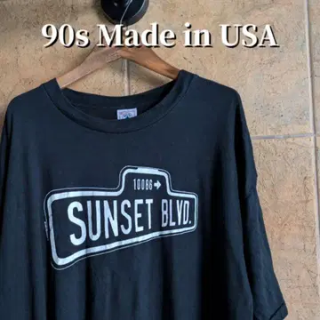 90년대 USA제 SUNSET BLVD 티셔츠 싱글 스티치 XL
