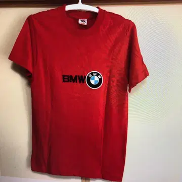 빈티지 90년대 BMW 반팔 티셔츠 USA제 사이즈 M 레드