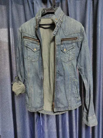 MK 데님 블루 집업 자켓