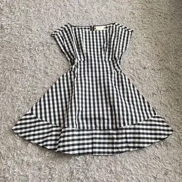 kate spade 플레어 미니 원피스 깅엄 체크 나카조 아야미 착용