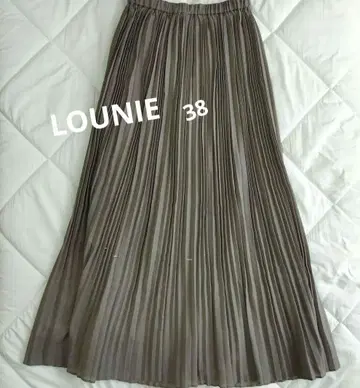 LOUNE 루니 롱 플리츠 스커트