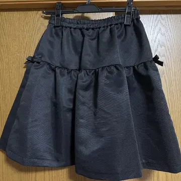 Bon Ruban 블랙 플레어 스커트