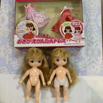 새상품 미키짱 마키짱 옷 갈아입기 쉬운 드레스 리카짱 여동생