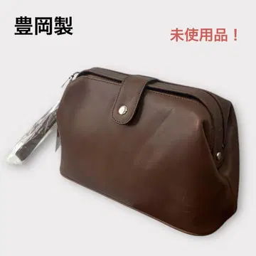 토요오카제 클러치백 세컨드 백 더레스 백 가죽 소가죽 미사용품