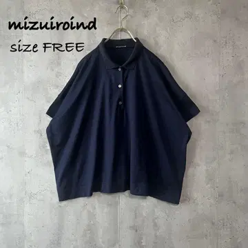 mizuiroind 미즈이로 인드 코튼 폴로 셔츠 와이드 셔츠