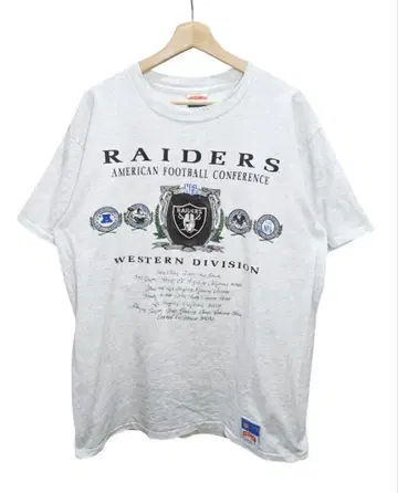90s USA제 Nutmeg LOS ANGELS RAIDERS 티셔츠