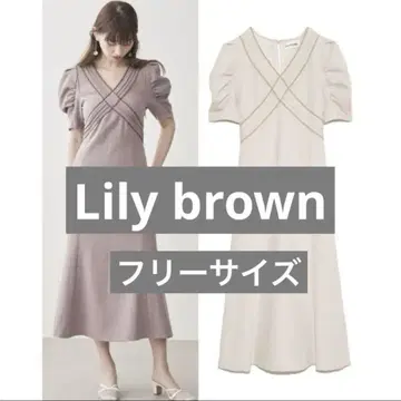 Lily brown 엘레강트 롱 드레스 프리 사이즈