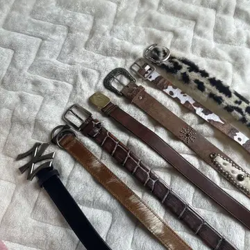 애니멀 제브라 송치 소 패턴 레오파드 무늬 웨스턴 기린 양키스 벨트