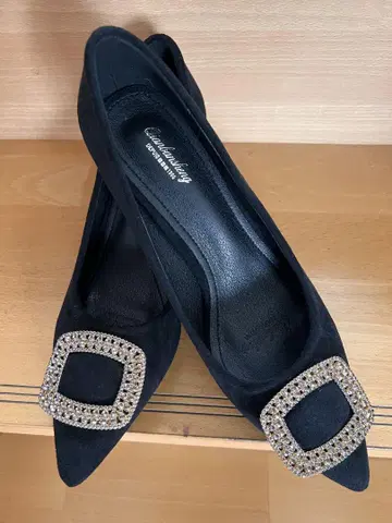블랙 펌프스 2켤레 세트 새상품 25cm