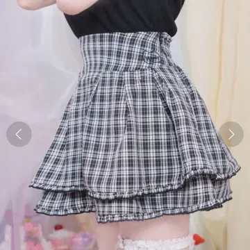 Hauls 볼륨업 체크 미니 스커트