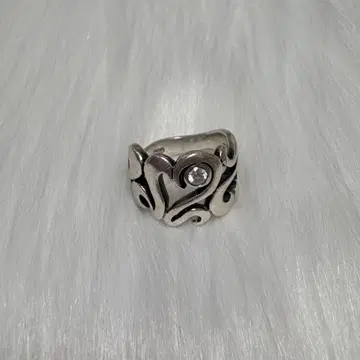 실버 925 하트 모티브 반지