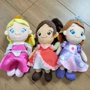 프린세스 봉제 인형 3종 세트