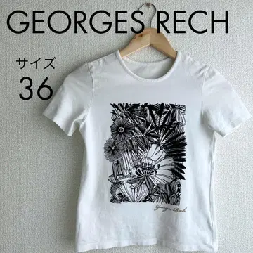 GEORGES RECH 조르주 레쉬 화이트 티셔츠 프린트 패턴