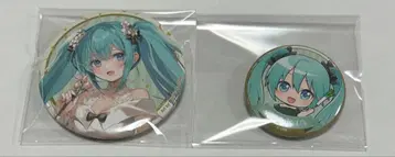 하츠네 미쿠 16번째 생일 복권 캔뱃지 파티 드레스 타테다 단