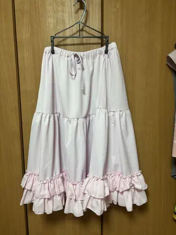 엑시즈팜 kawaii 페치 스커트 핑크