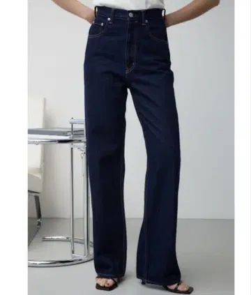 AZUL DENIM 하이웨스트 와이드 데님 M 사이즈 원 워시