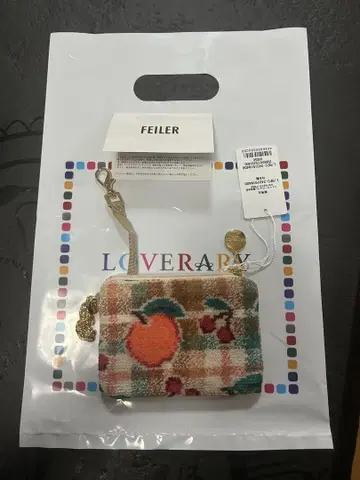 FEILER 레트로 후르츠 체크 키&카드 파우치