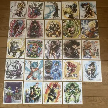 DRAGONBALL 드래곤볼 미니 색지 24매 세트