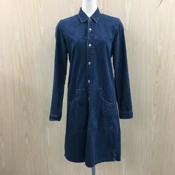 마리떼 프랑소와 저버 데님 셔츠 원피스 F0609B04