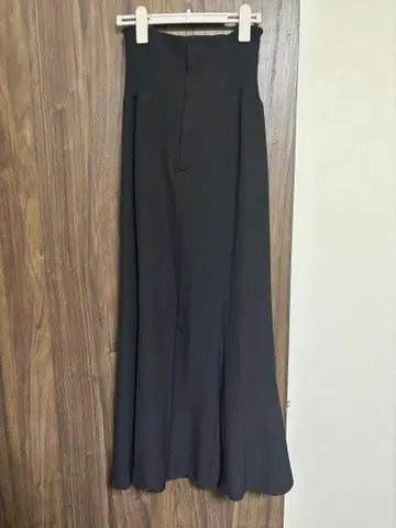 블랙 머메이드 스커트 레이스업