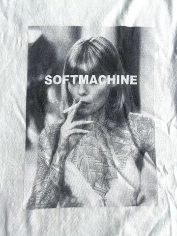소프트 머신 티셔츠 화이트 softmachine XL