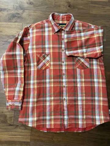 FAT RAILROAD 오렌지 체크 FAT(XL) 사이즈