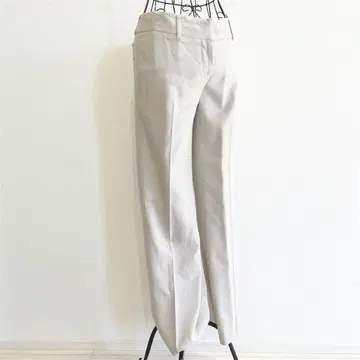 엠프리미어 블랙 플레어 팬츠 베이지 오피스 캐주얼 일본제