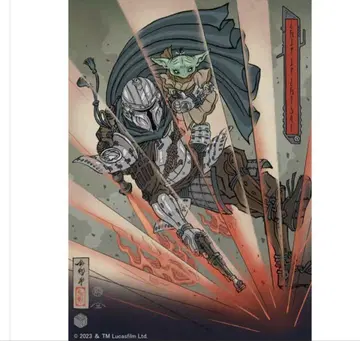 STAR WARS 만다로리안 우키요에 포스터 2종 세트 스타 워즈