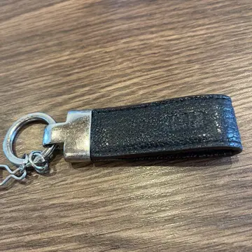 블랙 가죽 키링