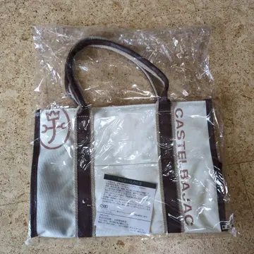 '미사용 새상품' 까스텔바작 토트백 화이트/브라운