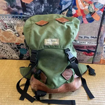 L.L.Bean 그린 럭색/백팩 레트로