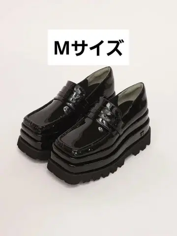 다리치 Darich 에나멜 플랫폼 로퍼 블랙 M