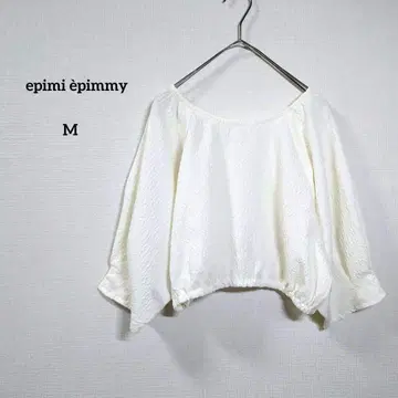 미사용 새상품 에피미 에피미 블라우스 크롭 길이 화이트 M 귀여운