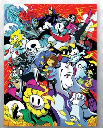 UNDERTALE(언더테일) 5주년 기념 포스터 미사용 새상품