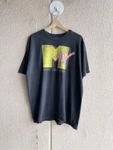MTV 티셔츠 구제 의류 분위기 MTV