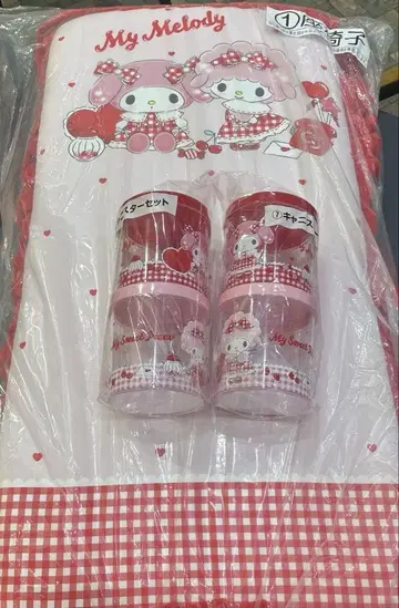 산리오 당첨 복권 마이멜로디 마이 스위트 피아노 좌식 의자 캐니스터 세트