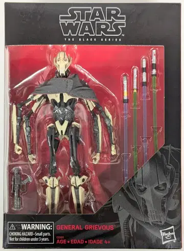HASBRO THE BLACK GENERAL GRIEVOUS 6인치