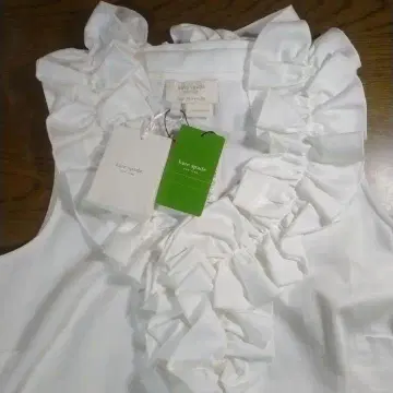 kate spade 뉴욕 프릴 슬리브리스 블라우스