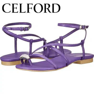 CELFORD(셀포드) 비쥬 모티브 플랫 샌들 24.0
