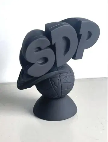 스차다라파 소프트 비닐 SDP 피규어 로고 마크 3D 매트 블랙 검정