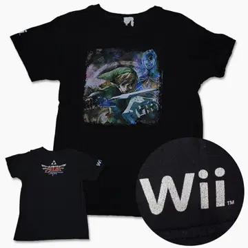 젤다의 전설 스카이워드 소드 링크 Wii 티셔츠 블랙 프로모션