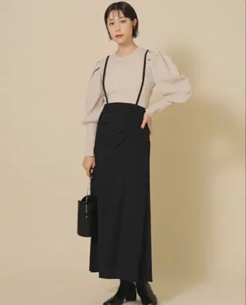 Ray BEAMS 레이빔즈 허리 개더 스커트 S