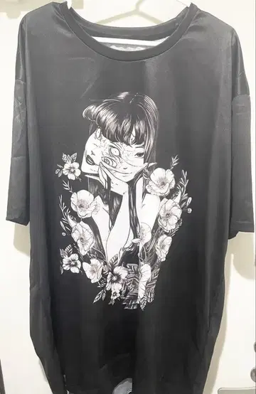 이토 준지 토미에 오버 사이즈 티셔츠 블랙 L