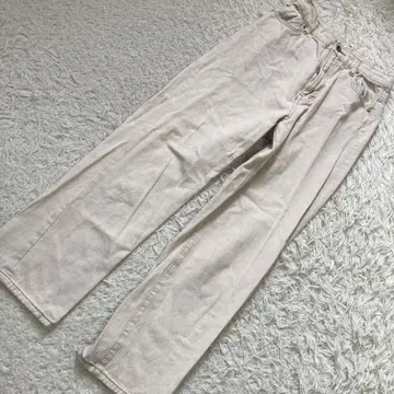 apries jour 데님 팬츠 화이트 M 캐주얼 깔끔한