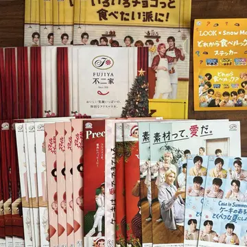 SnowMan LOOK 리플렛 카탈로그 클리어 파일 묶음 판매