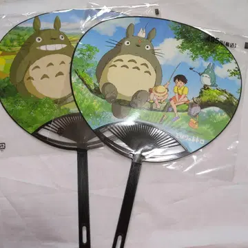 이웃집 토토로 부채 2장 사츠키와 메이