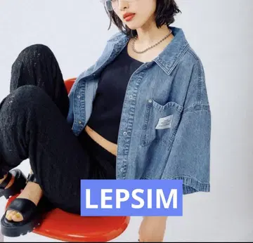 LEPSI 셔츠 BIG 데님 숏 새상품