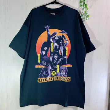 KISS 티셔츠 L 블랙 anvil 2003 투어 T 밴 T